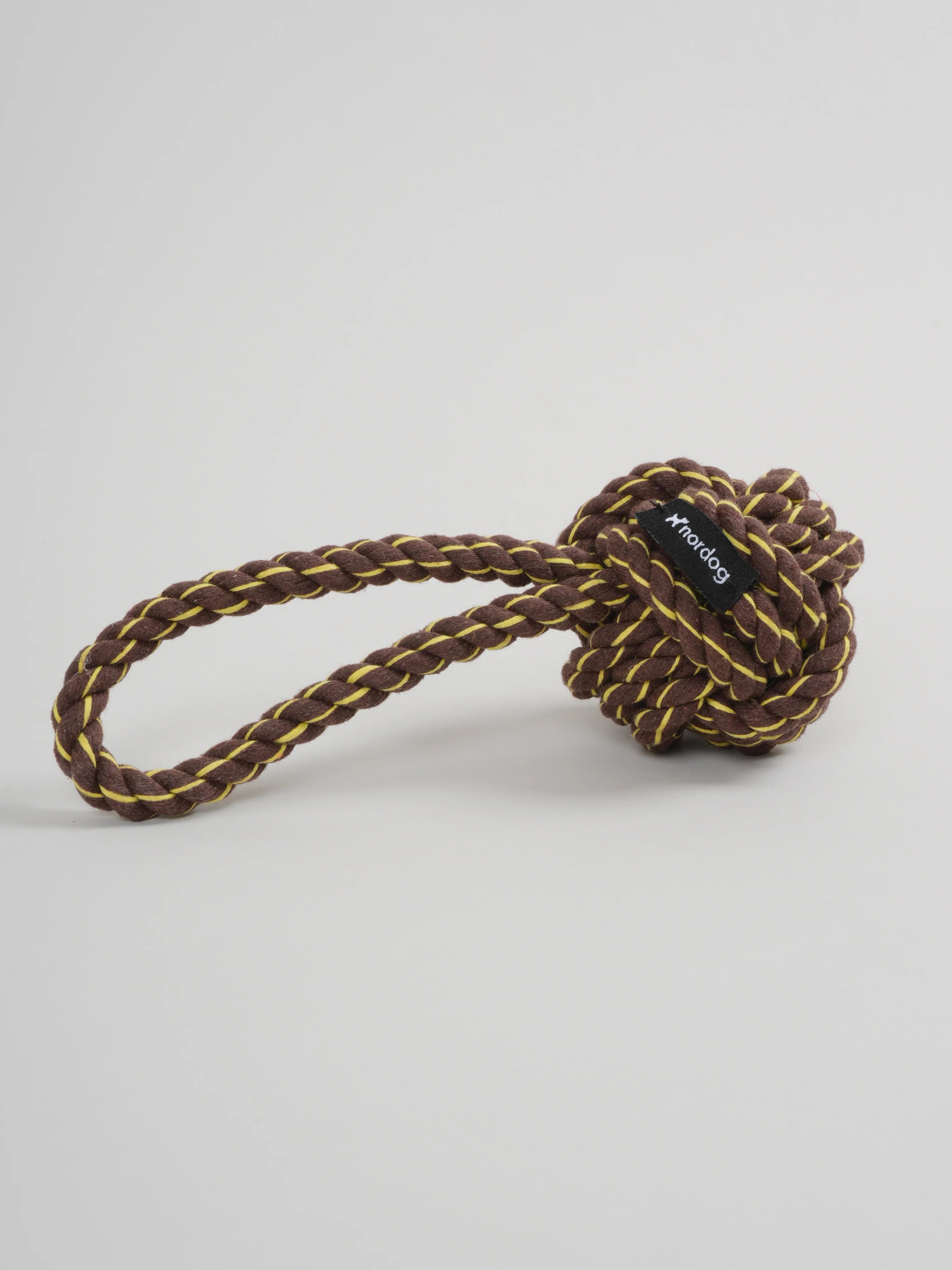 Originálna lanová hračka Čokoládovo-žltá