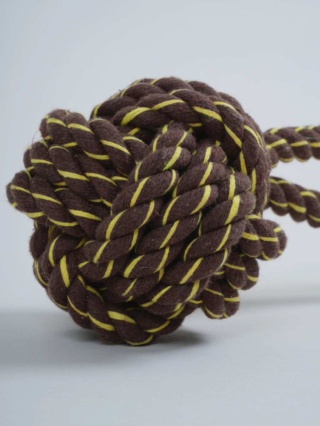 Originálna lanová hračka Čokoládovo-žltá