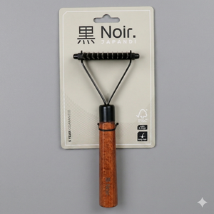 EBI Noir Japandi rozčesávací hrabličkový hrebeň