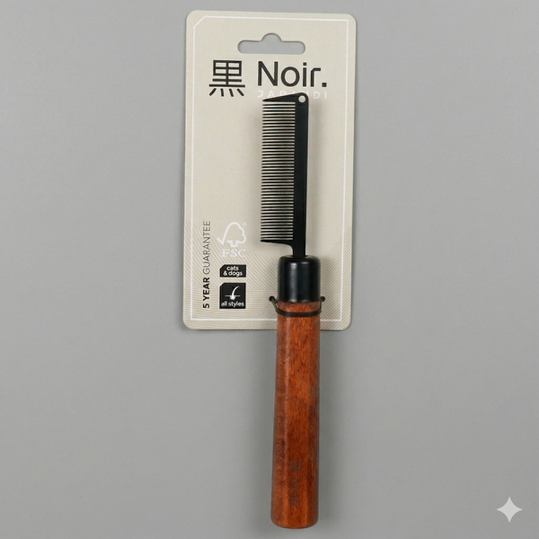 EBI Noir Japandi rozčesávací hrebeň - 44 zubov