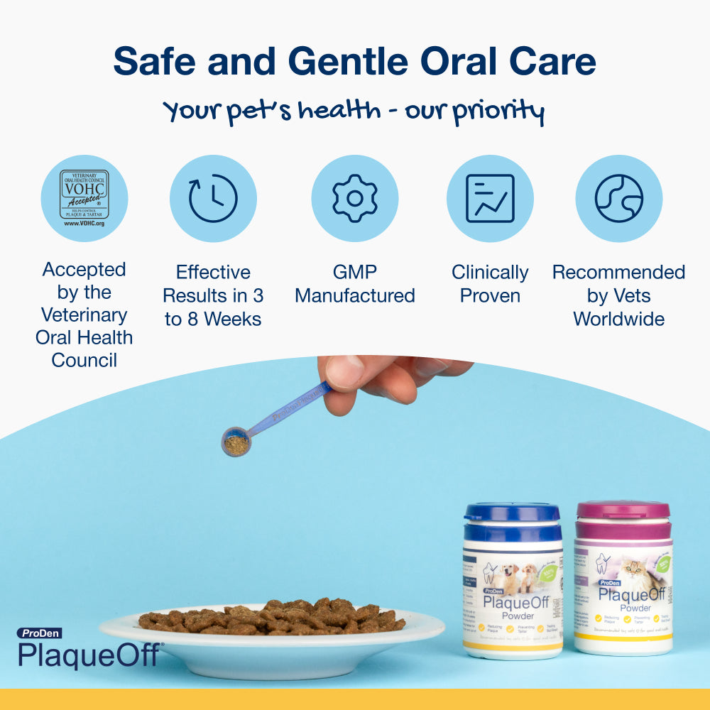 PlaqueOff – prášok proti zubnému povlaku pre psov